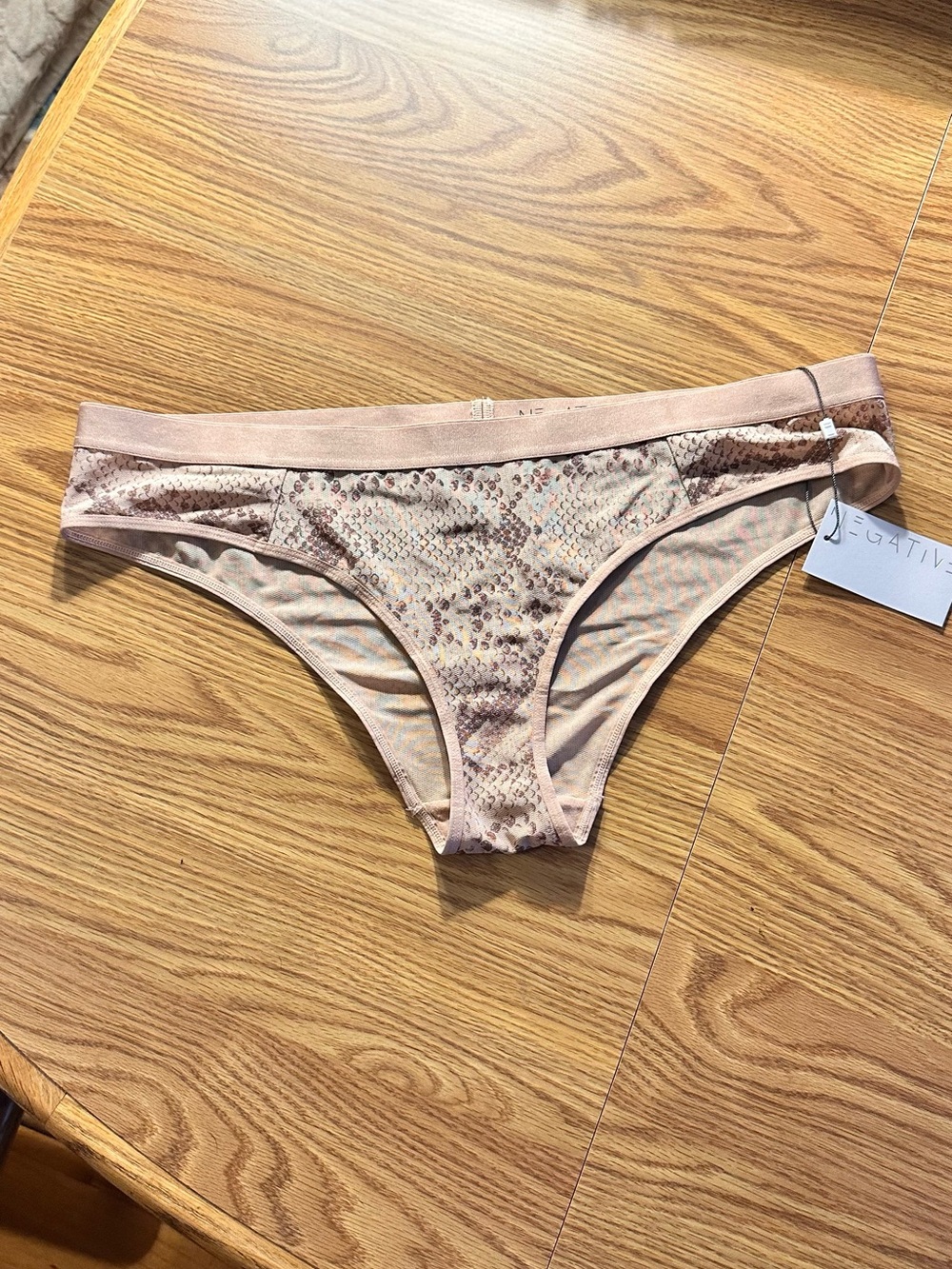 Negative Underwear Women's Nude Bikini Brief NWT, XL